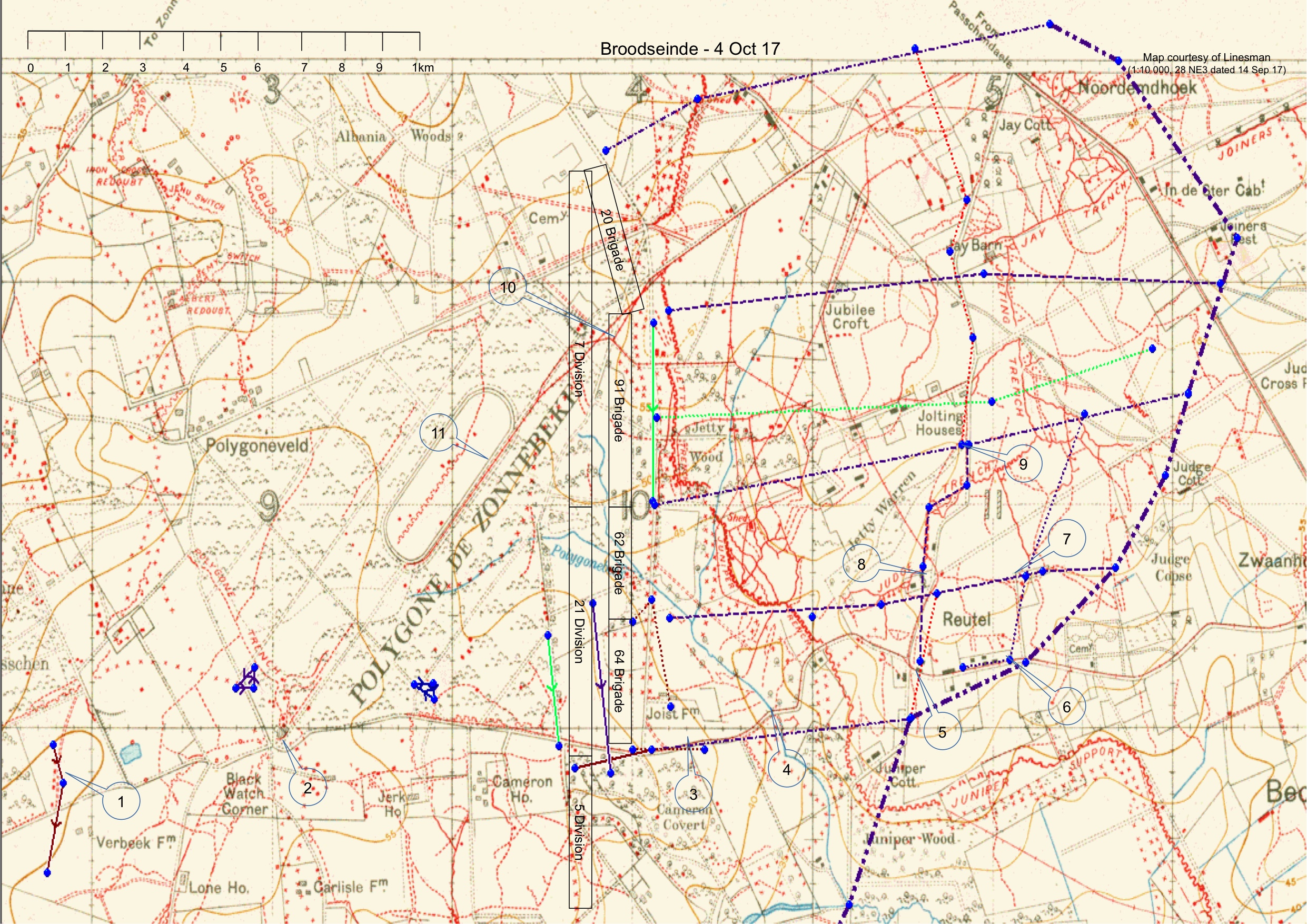 Ypres Tour with Flanders Footsteps - Map